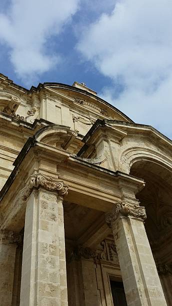 Church in Valletta stock photo