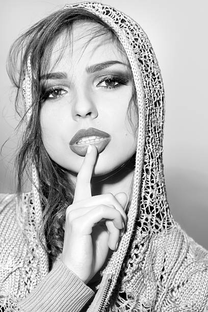 istock Woman in jacket with hood 487442498