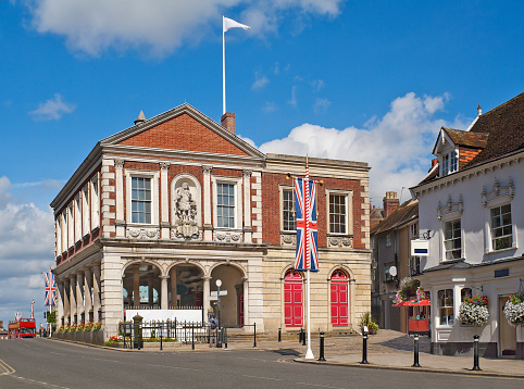 Guildhall in Windsor, which  is a town in the Royal Borough of Windsor and Maidenhead in Berkshire, England