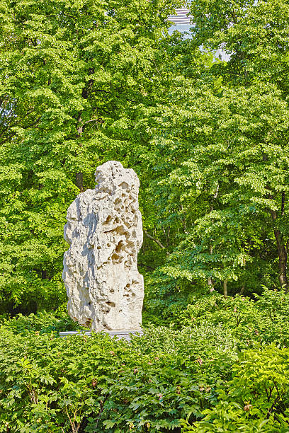 istock Typical Chinese garden,  park with bizarre rocks. Beijing. 487443972