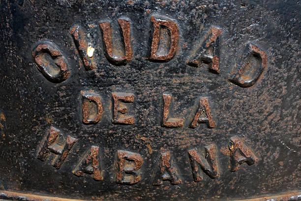 istock Sign of Havana on a cast iron background 487444799