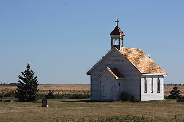 istock Small Rural Church - North Dakota 487444800