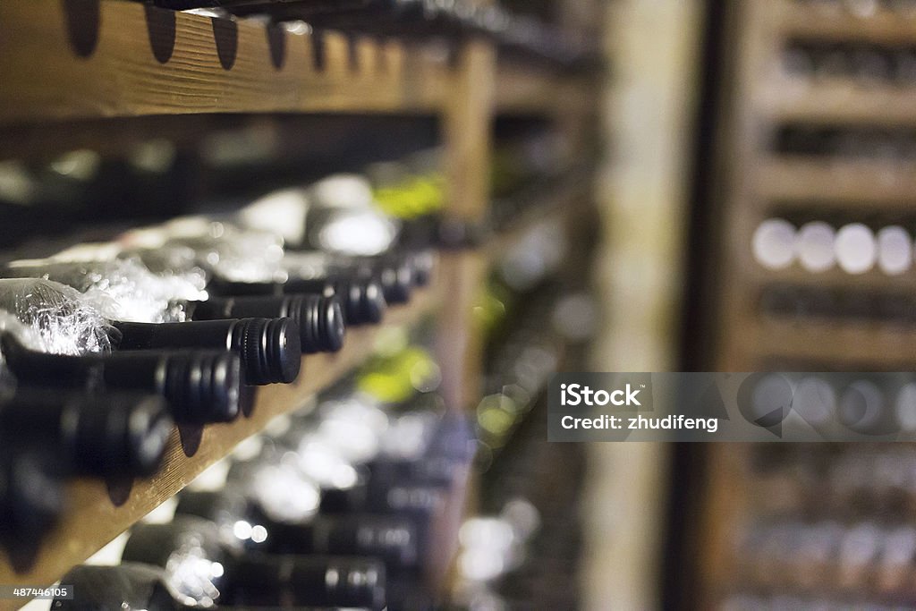 Wine cellar full of  bottles Alcohol - Drink Stock Photo