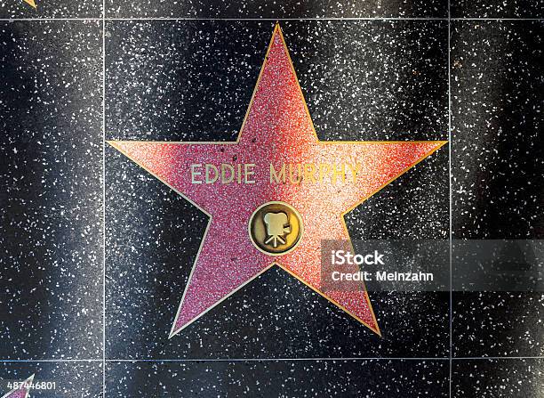 Eddie Murphys Star On Hollywood Walk Of Fame Stock Photo - Download