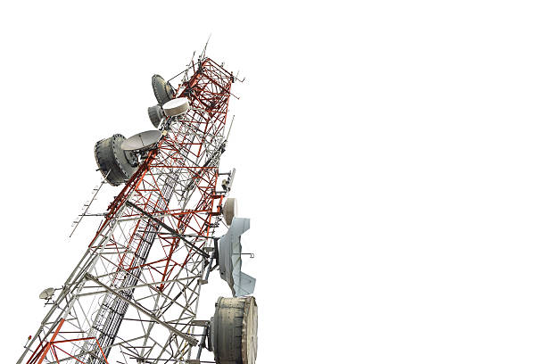 istock Antenna Tower of Communication isolated 487448060