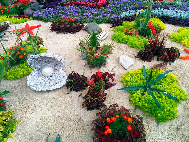 istock Colorful flower bed 487449250
