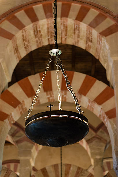 istock Iron lamp inside the Mosque Cathedral of Cordoba 487450206