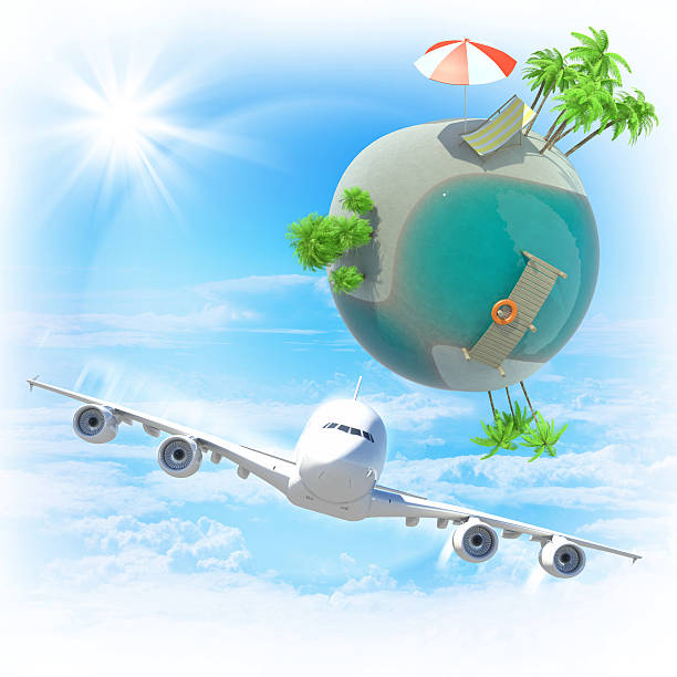 istock Jet and Earth with lake 487455470