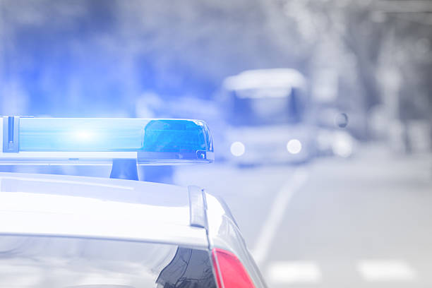 istock Cops gone wild with the siren. 487458528