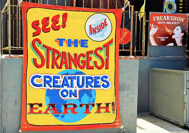 Freakshow at Venice Beach Boardwalk stock photo