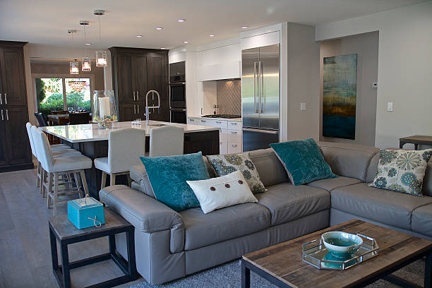 istock Modern Kitchen,Family Room 487462344
