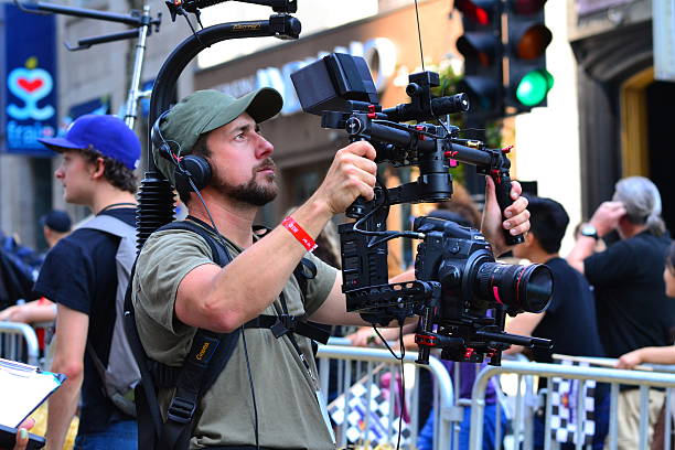 Telescopic camera crane for film and TV production