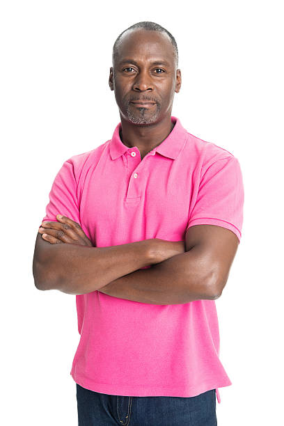 hombre africano de confianza - polo shirt african ethnicity men african descent fotografías e imágenes de stock