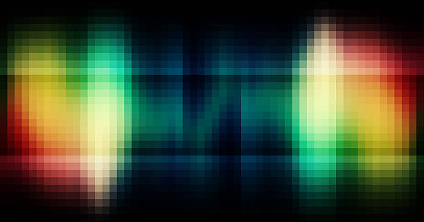 istock Abstract rainbow colours on a black background 487464095