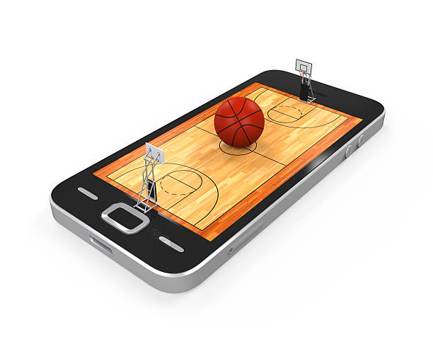 istock Basketball Court in Mobile Phone 487464183