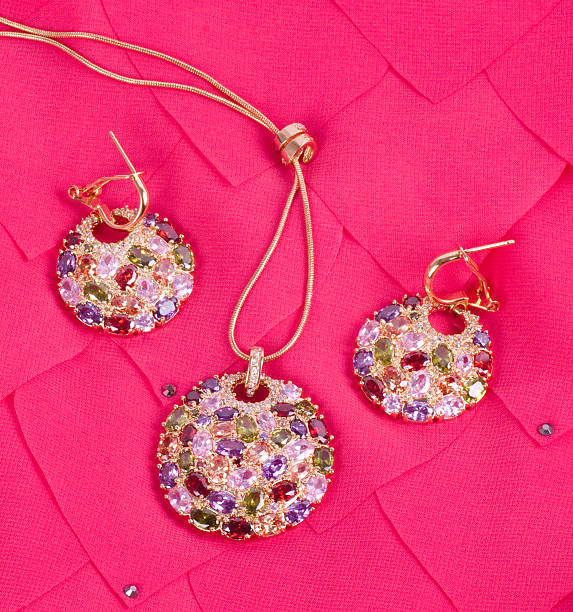 istock Beautiful jewelry on background 487464995