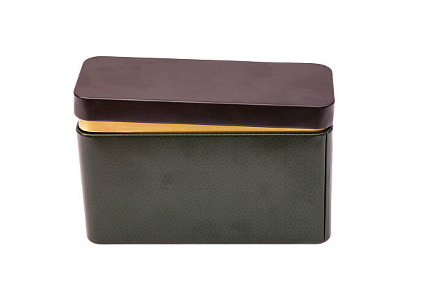 istock Small Metal box isolated on a white background 487465438