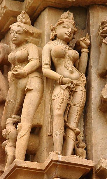 istock Sculptures in Khajuraho, India 487465643
