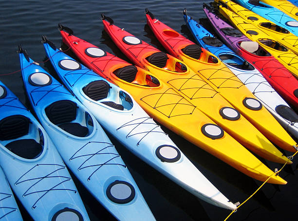 istock Colorful Kayaks in Rockport, MA 487466837