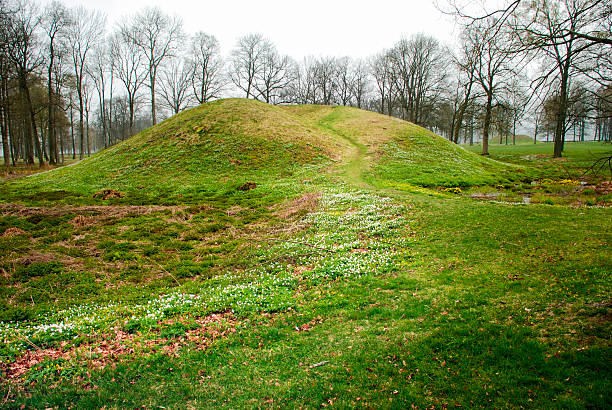 istock Burial Mound of vikings in Borre, Norway 487468633
