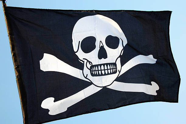 istock Pirate Flag Of Skull And Crossbones 487469603