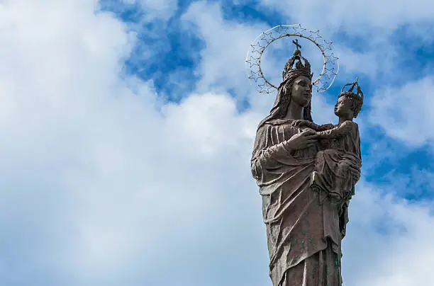 Photo of Mary star of the sea statue in Trapani, Italy