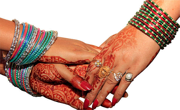 istock Two Indian woman holding hands 487470557