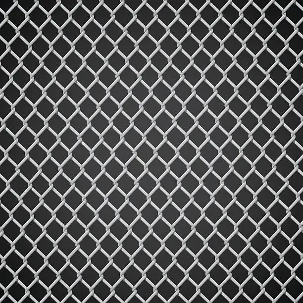 Vector illustration of Metal net background