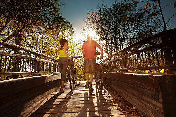 Walking Couple Exercising for Healthy Living
