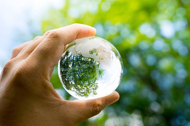 istock Green & Eco environment, glass globe in the garden 487474836