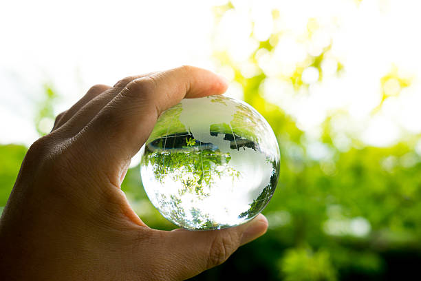 istock Green & Eco environment, glass globe in the garden 487474906