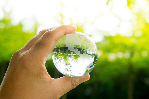istock Green & Eco environment, glass globe in the garden 487474944