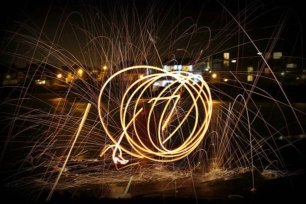 istock Spiral of sparks 487475874