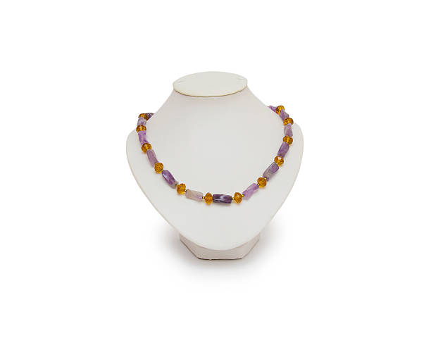 istock Necklace isolated on the white 487476170