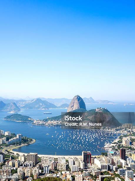 Sugarloaf Mountain In Rio De Janeiro Brazil Stock Photo - Download Image Now - Rio de Janeiro, Guanabara Bay, Bay of Water