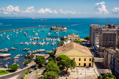 De todos los santos vista de la bahía en el Salvador, Bahia, Brasil photo