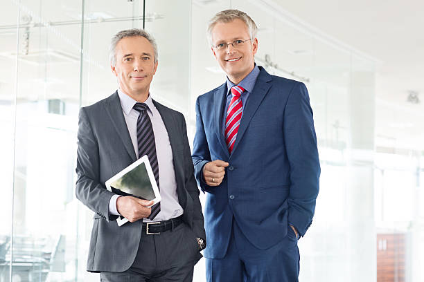 istock Portrait of two successful businessmen 487480336