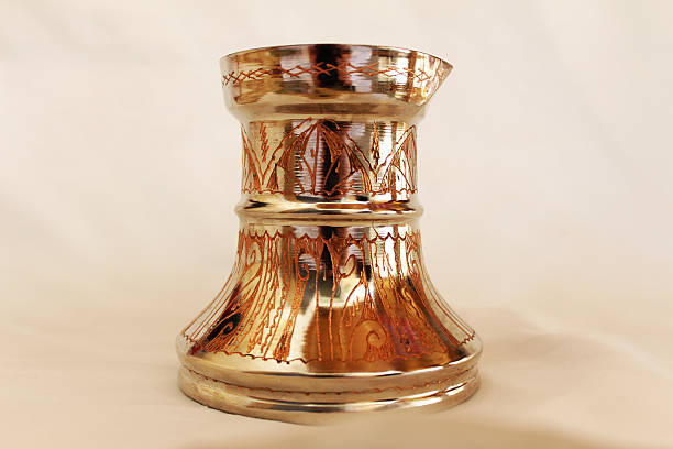 istock Traditional Bosnian and Turkey copper caffee pot 487481598
