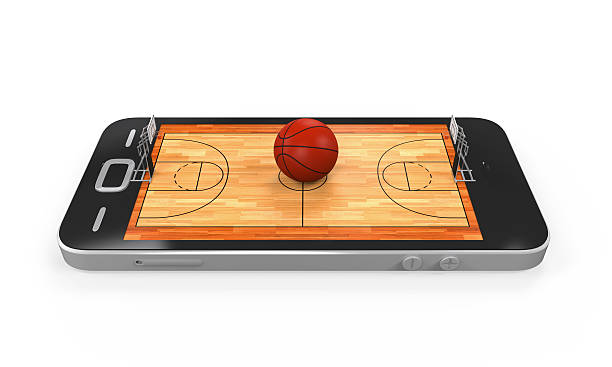 istock Basketball Court in Mobile Phone 487484625