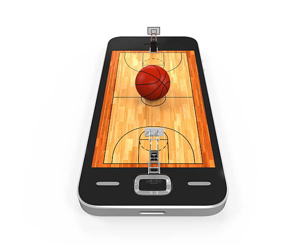 istock Basketball Court in Mobile Phone 487484633