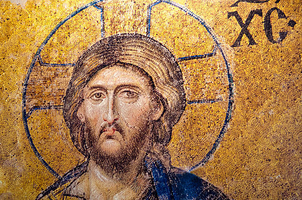istock Jesus Christ Gold Mosaic 487485593