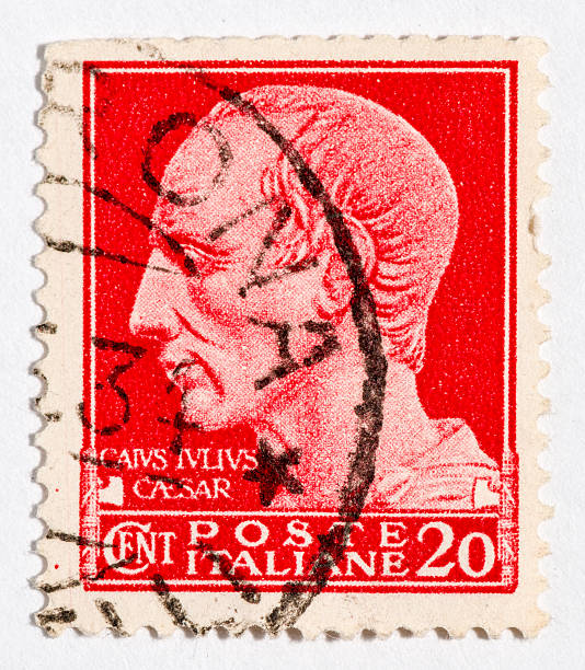 istock Vintage antique old postage stamp from Italy 487486031