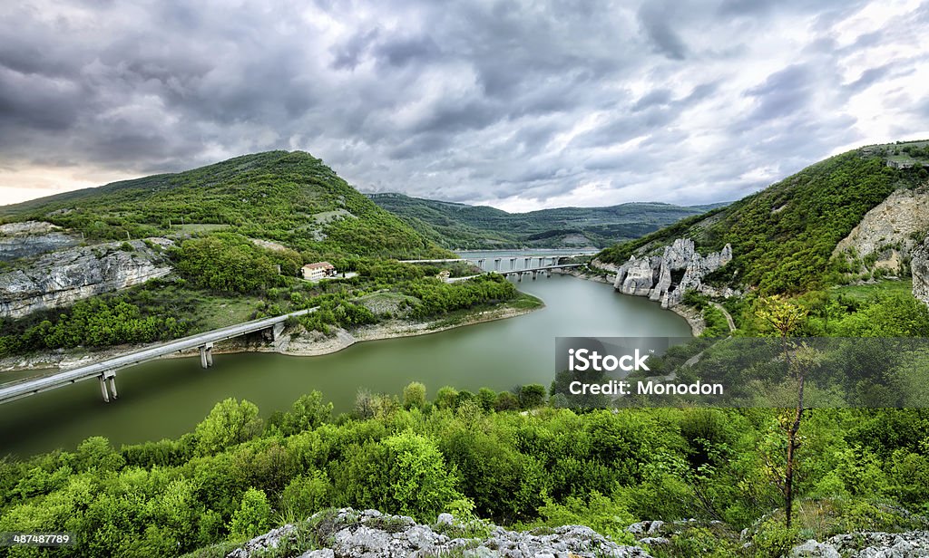 Dam Tzonevo Dam Tconevo and the rock phenomenon “The Wonderful Rocks” Balkans Stock Photo