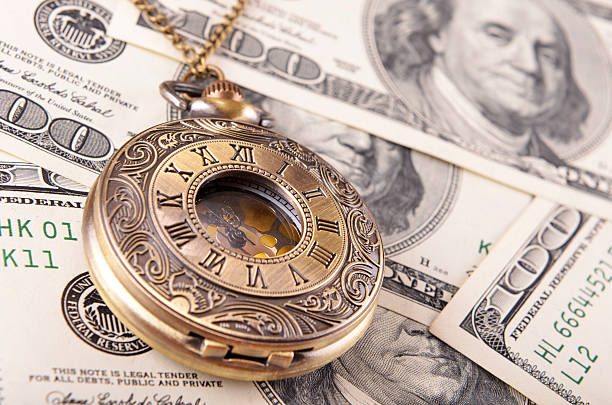 1,200+ Pocket Watch On Money Stock Photos, Pictures & Royalty-Free ...