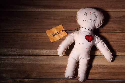 Voodoo doll representing the boss