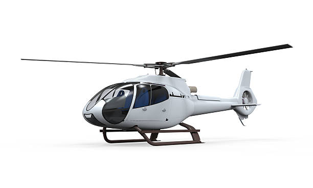 helicóptero isolado - blade white blue transportation - fotografias e filmes do acervo
