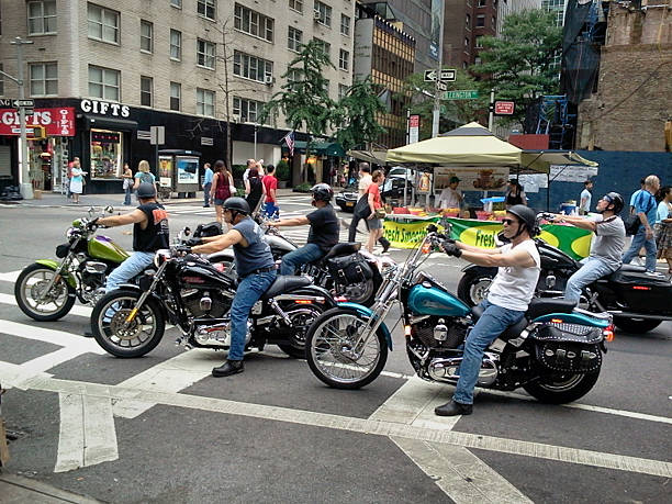 New York City Bikers stock photo
