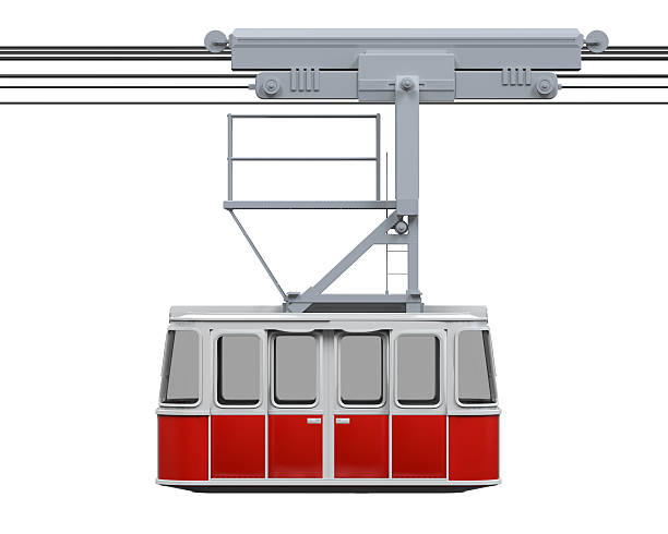 красный cable car - ski lift overhead cable car gondola mountain стоковые фото и изображения