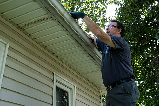 istock Cleaning Gutters On A Residential Home 487500254