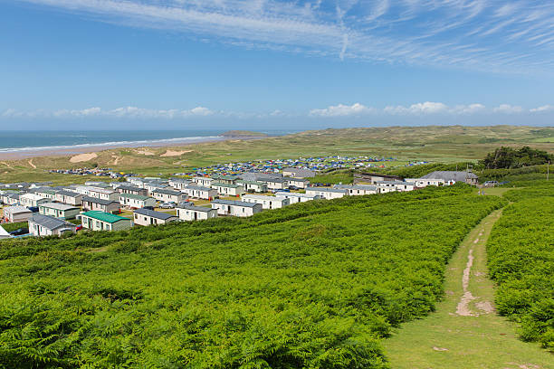 istock Wales coast path Rhossili Down The Gower view to Hillend 487502880